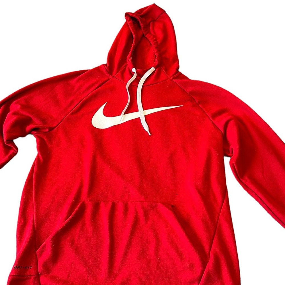 Red Nike dri-fit sweatshirt